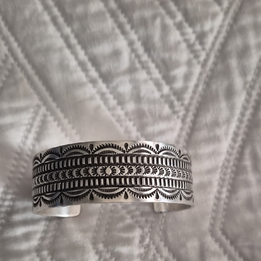 Intricate Silver Cuff Bracelet